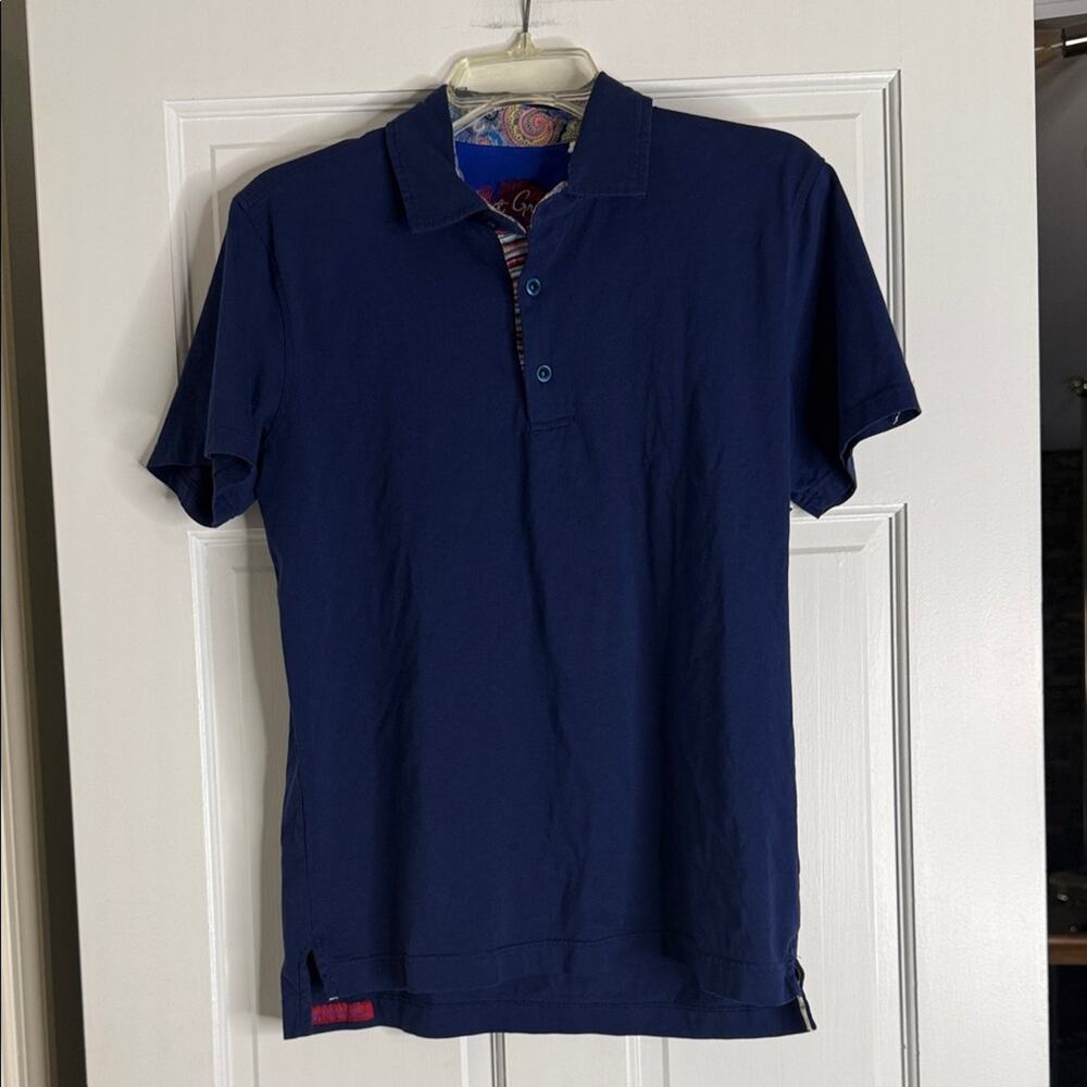 Robert Graham Navy Polo Shirt. Small